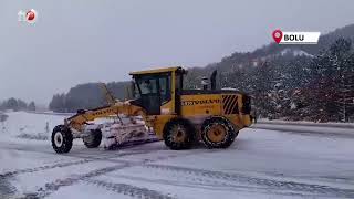 Kendi Greyderiyle Karla Mücadeleye Destek Veriyor