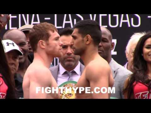 CANELO ALVAREZ VS. AMIR KHAN FINAL FACE OFF