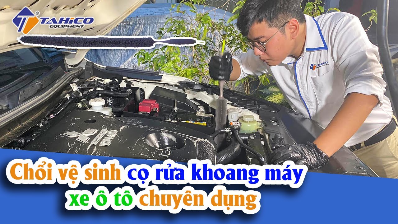 Chổi cọ rửa khoang máy động cơ xe ô tô 17