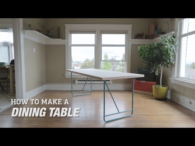 DIY Midcentury Modern Dining Room Table