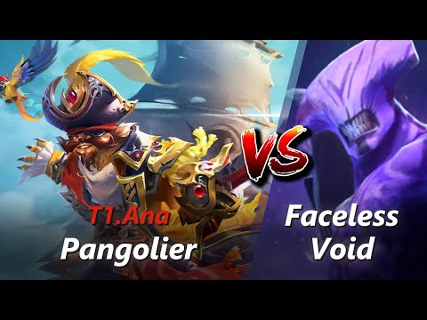 Ana offlane Pangolier vs Faceless Void/Skywrath Mage | First 10 minutes