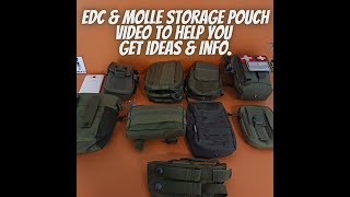 EDC & Molle Pouch video for ideas an info for Bug Out, Emergency, Survival, Prepping & Get Home Bags