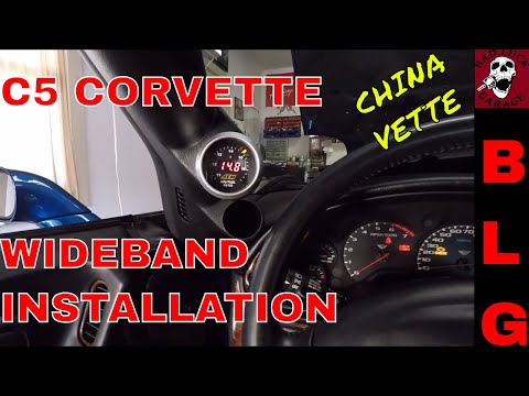 WIDEBAND GAUGE AND PILLAR GAUGE POD INSTALL IN C5 CORVETTE