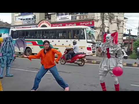 Dance of pennywise with Shreya acharya #trending #janmashtami #tigerdance #udupi #mangalore