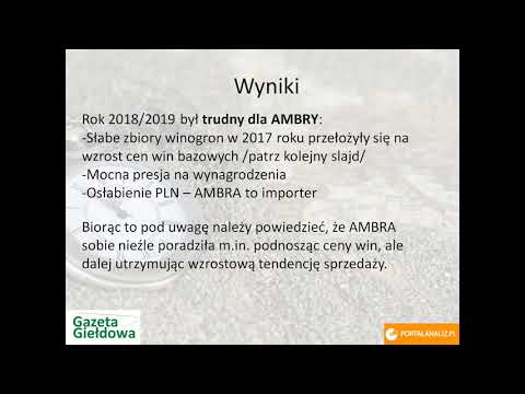 Analiza Grupy AMBRA SA