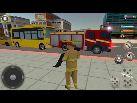 NY City FireFighter 2020 - Fire Truck Driver Rescues 3D #1 - Android Gameplay