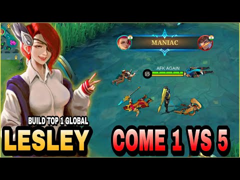 Almost SAVAGE!! Lesley One Shot Kill - Build Top 1 Global Lesley ~ MLBB