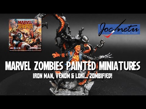 Marvel Zombies Painted Miniatures Part 4 ? | Zombie Iron Man, Venom, Loki & More!
