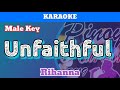 Unfaithful by Rihanna (Karaoke : Male Key)