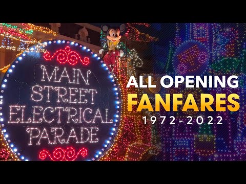 ALL Main Street Electrical Parade Opening Fanfares 1972 - 2022 | 50th Anniversary Special