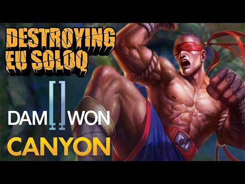 Destroying EU SoloQ: Damwon Canyon - Lee Sin Jungle - KDA 17/4/6