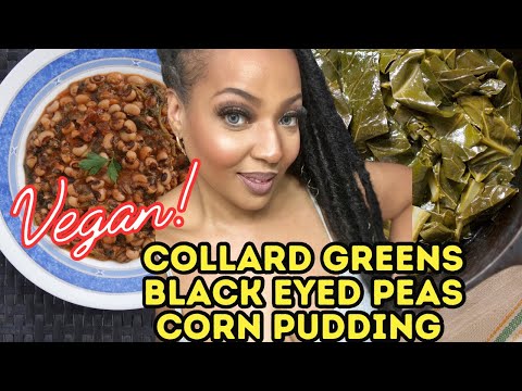 How to make the Best Southern style Black Eyed Peas and Collard Greens |New Years Day Meal