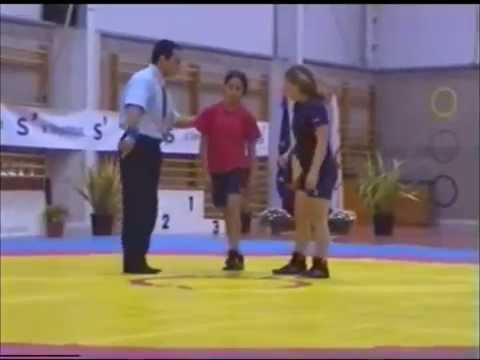 Lucha Olimpica Campeonato de Mallorca 2004 Marina Verdial ( Azul ) Karima Sanchez ( Rojo ) 4
