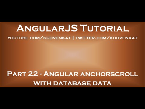 Angular anchorscroll with database data