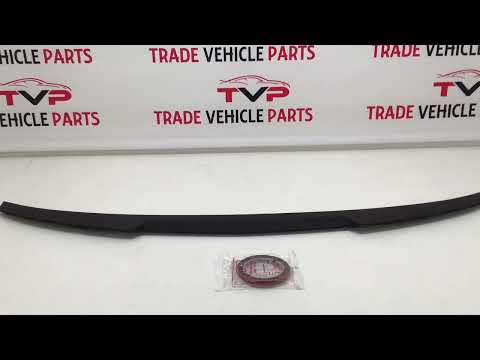 Fits BMW 4 Series F32 Coupe Rear Boot Trunk Lip Spoiler Mat Black New video