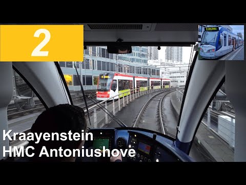 Tramdriver's POV | HTM tramlijn 2: Den Haag Kraayenstein - Leidschendam | HTM 4022 | 2024