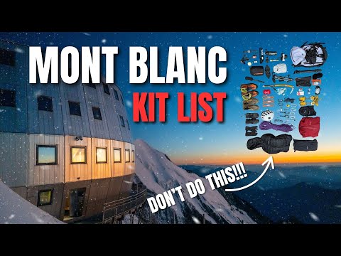 Everything i took to climb the highest mountain in the alps...