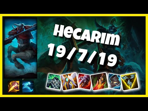 Hecarim vs Lillia KOREAN Challenger JUNGLE (19/7/19) - v10.25