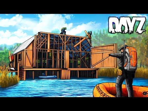 I turned this ABANDONED BOAT DOCK into a SECRET BASE in DayZ!!