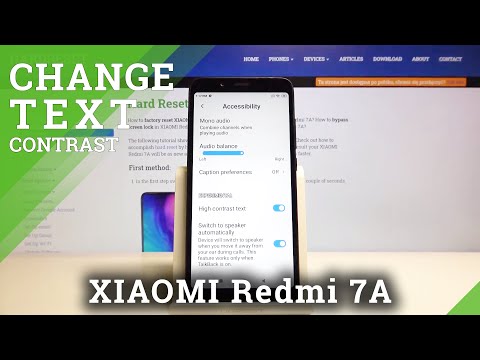 How to Activate High Contrast in XIAOMI Redmi 7A – Show Not Visible Text
