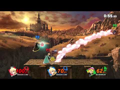 Rosalina and Luma vs Rosalina and Luma vs Mii Brawler