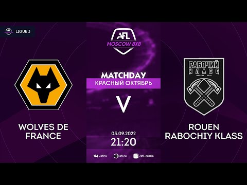 AFL22. France. Ligue 3. Day 10. Wolves de France - Rouen Rabochiy Klass