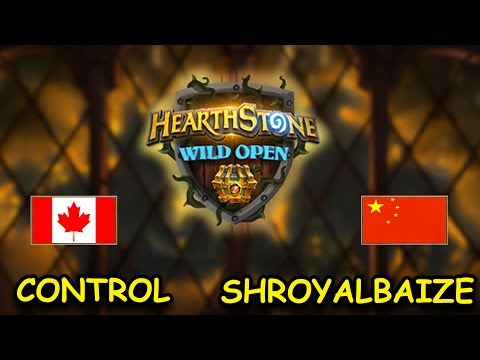 Hearthstone Wild Open - Control vs SHRoyalBaiZe