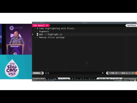 Lighting Talk ElixirConf 2018 - Code highlighting with elixir  - Jeff Gillis