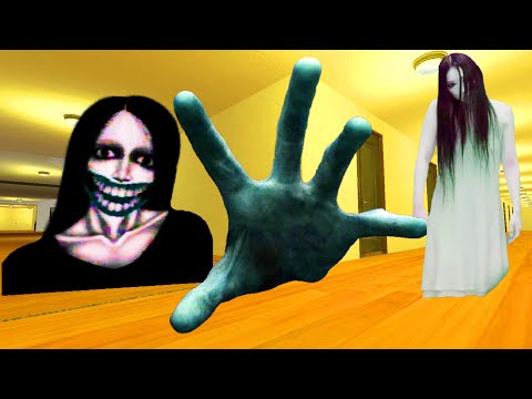 Kuchisake Onna, Scary Hand And Kayako Saeki in the Hole NEXTBOT GMOD #gmod #nextbots