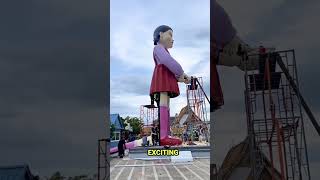 Download lagu 🚨BTS: Installing HUGE Squid Game Statues with Jump Rope🔥🤑 In Bangkok Squid Game Season 3 #squidgame3 mp3