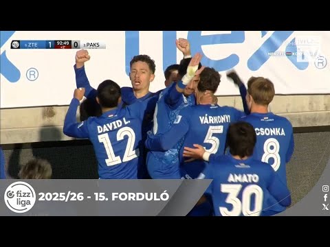 ZTE FC – Paksi FC | 1-0 | (0-0) | Fizz Liga | 15. forduló | MLSZTV