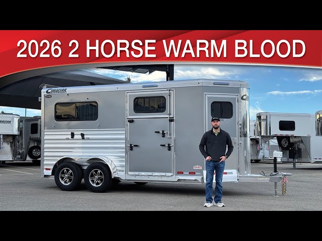 Preview image of 2026 Cimarron Norstar 2 Horse Warmblood Bumper Pull With Side Ramp youtube video