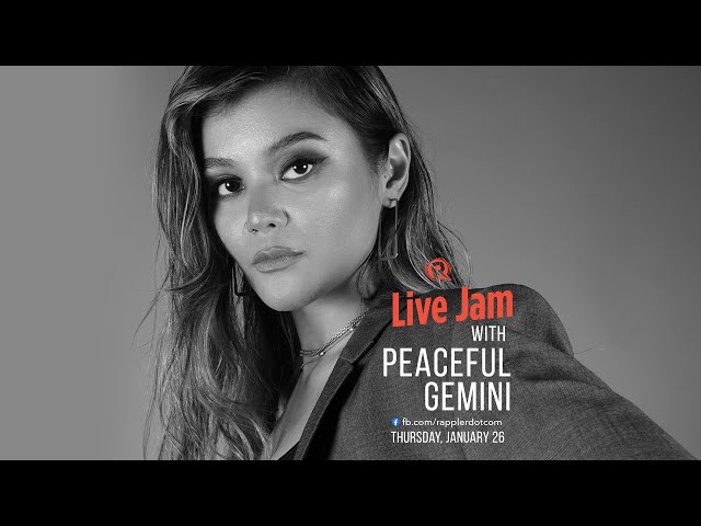 [WATCH] Rappler Live Jam: Peaceful Gemini