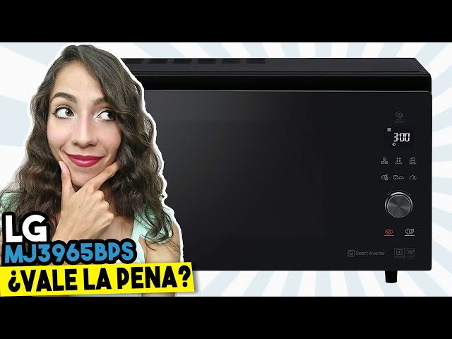 Vídeo relacionado con LG MJ3965BPS - Horno Microondas, 4 en 1, con Display Digital, de 39 Litros y 1100 W, Función Smart Inverter y EasyClean, Cocina Más Rápido, Mantiene Sabor, Color Negro