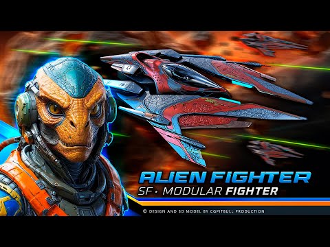 RTS Games - Modular Alien Fighter