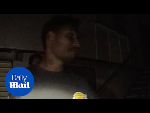 Ben Barba caught on police body camera with officers outside home