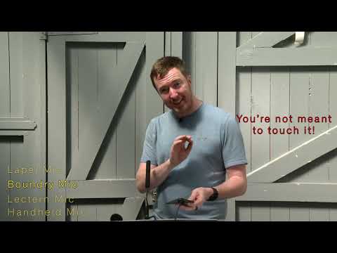 Different types of microphones for events.