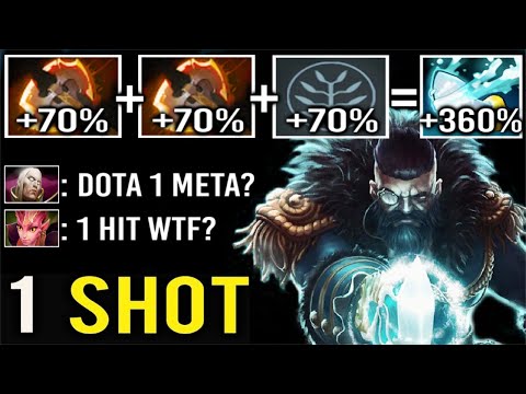 CRAZY 360% CLEAVE 2x Battle Fury Kunkka 1 Hit Delete Dota 1 Build is Back Epic Show Combo WTF Dota 2