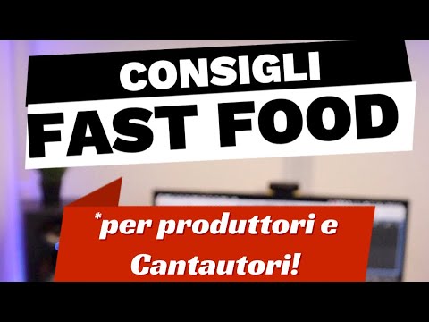 COME INTONARE UNA VOCE - CONSIGLI Fast food PER PRODUTTORI E CANTAUTORI
