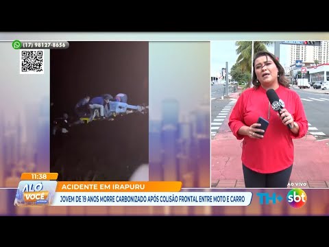 Tragédia em Irapuru: jovem de 19 anos perde a vida em batida entre moto e carro