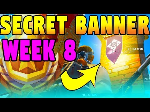 FORTNITE WEEK 8 SECRET BANNER LOCATION! (SEASON 6 HIDDEN BATTLE STAR)