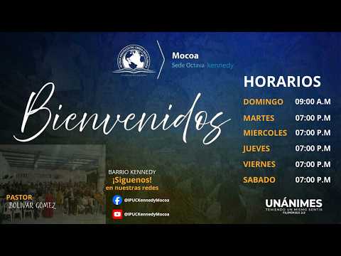 🔴 EN VIVO ► Semana Evangelistica  IPUC Kennedy Mocoa | ¡𝘴𝘪𝘯𝘵𝘰𝘯𝘪𝘻𝘢 𝘺 𝘤𝘰𝘮𝘱𝘢𝘳𝘵𝘦 𝘭𝘢 𝘱𝘢𝘭𝘢𝘣𝘳𝘢 ! ✔️✔️