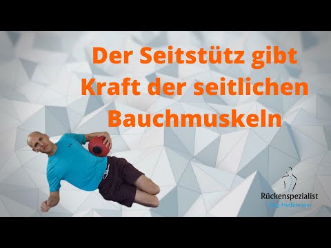 Der Seitstütz gibt Kraft der seitlichen Bauchmuskeln