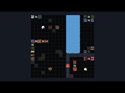Tough Liquids (Level 23) solution (Baba is You / Museum of Unused Levels)