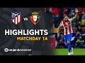 Highlights Atletico Madrid vs CA Osasuna (1-0)