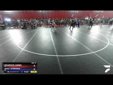 112 Lbs Round 1 - Mackenzie Carder, OH Vs Amiya Leverance, WI 93ed