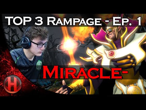 Dota 2 Miracle- TOP 3 Rampage Plays - Ep. 1