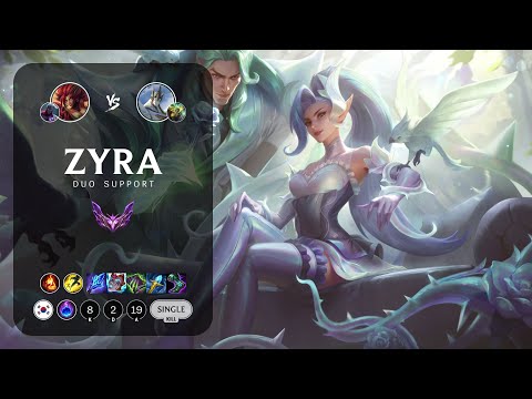 Zyra Support vs Galio - KR Master Patch 12.23