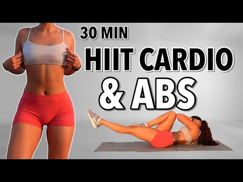 30 MIN HIIT CARDIO AND ABS at Home Workout - Full Body, No Equipment, No Repeats | 30x30 Day - 3