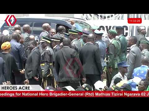 Acting President VP Chiwenga leaving heroes Acre today